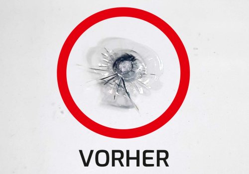 Autoglasreparatur Vorher